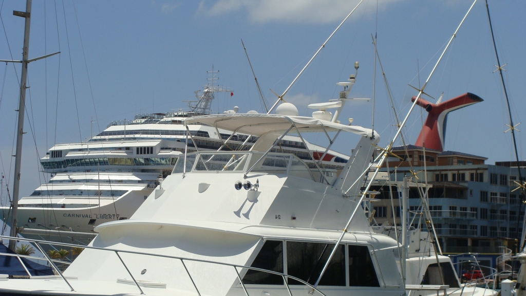 Carnival Liberty docked in Aruba