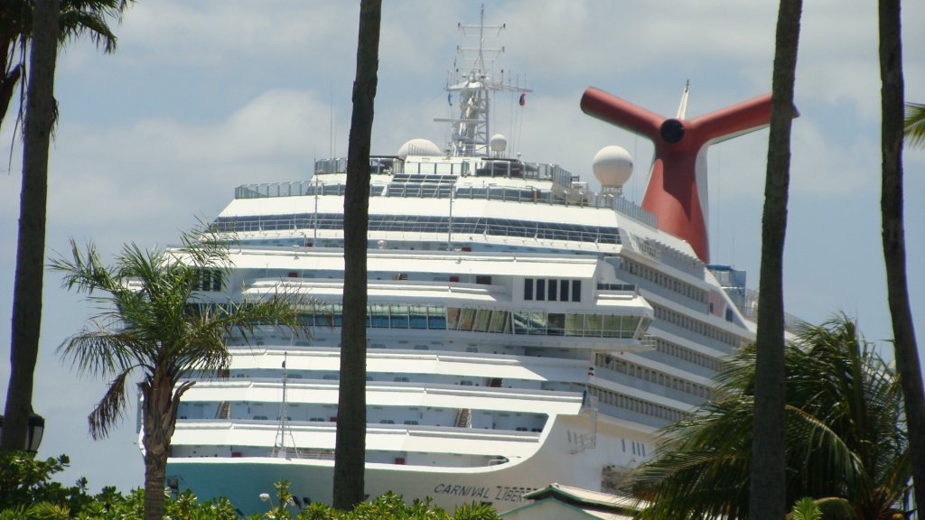 Carnival Liberty docked in Aruba