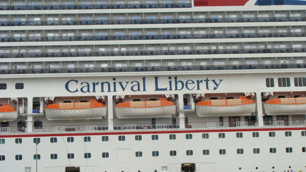 Carnival Liberty docked in Curacao