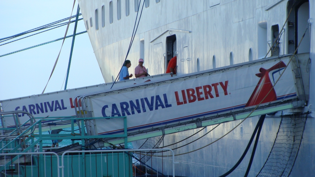 Carnival Liberty gangway