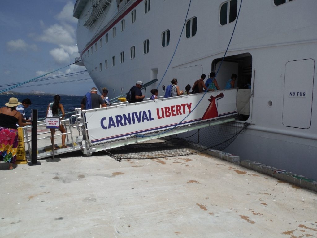 Carnival Liberty gangway