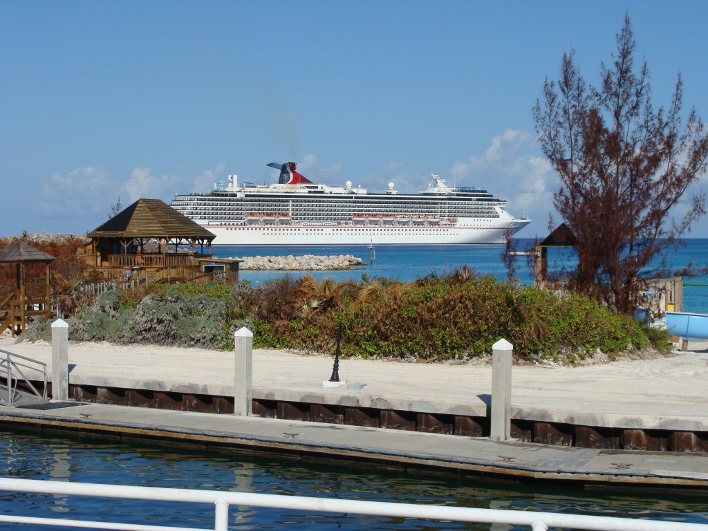 Carnival Pride anchored off HMC