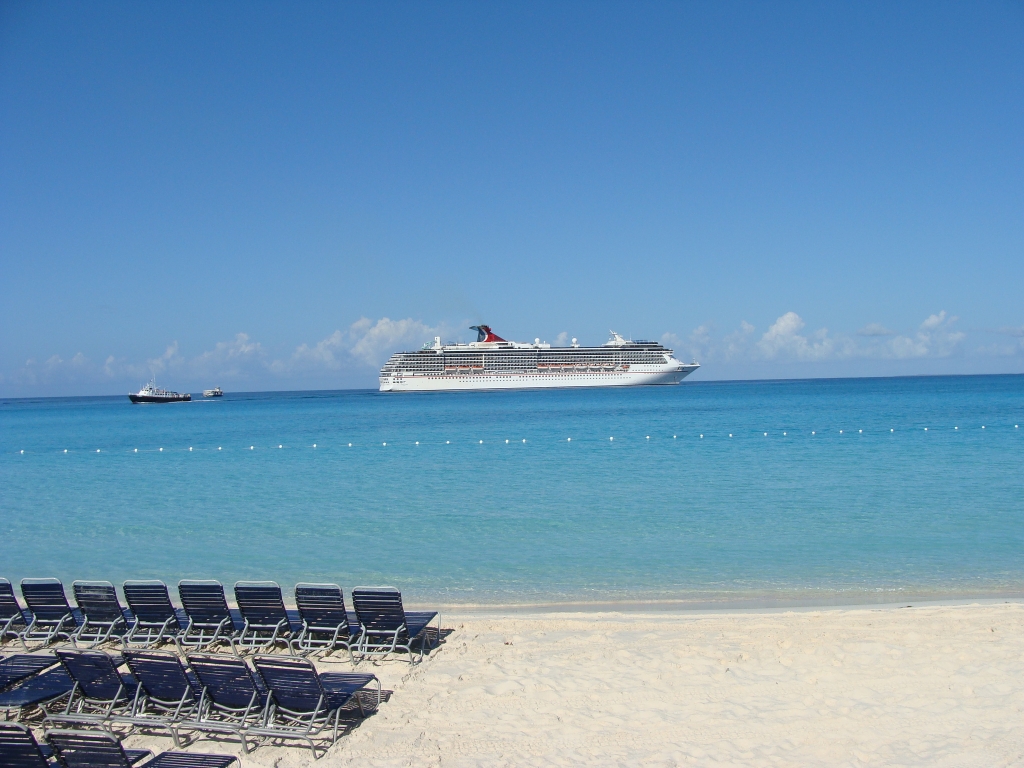 Carnival Pride anchored off of HMC