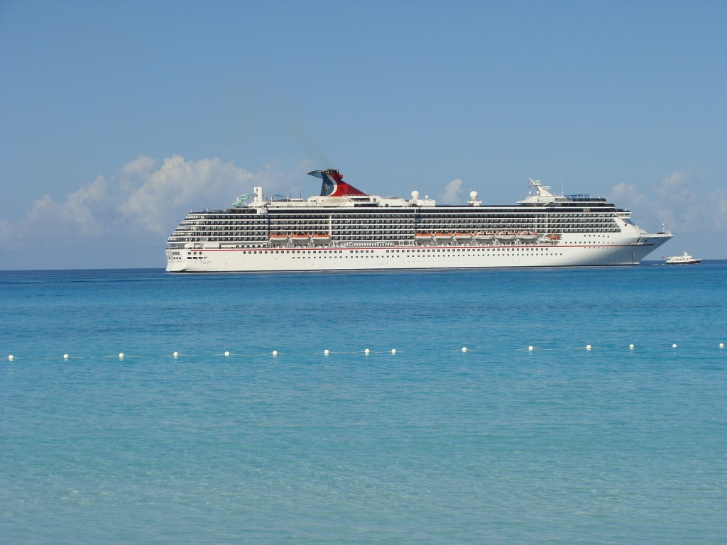 Carnival Pride anchored off of HMC