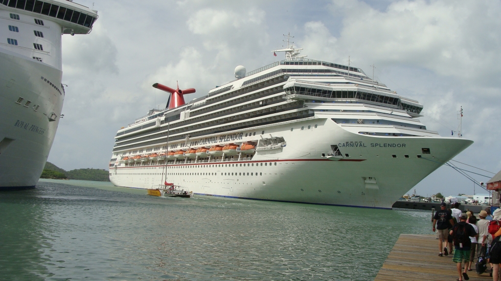 Carnival Splendor docked in Antigua