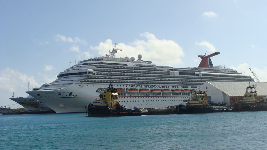 Carnival Splendor docked in Nassau