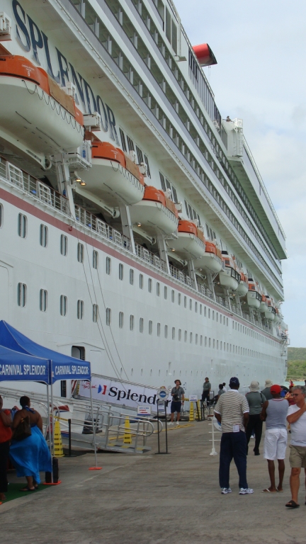 Carnival Splendor docked in St.John's, Antigua