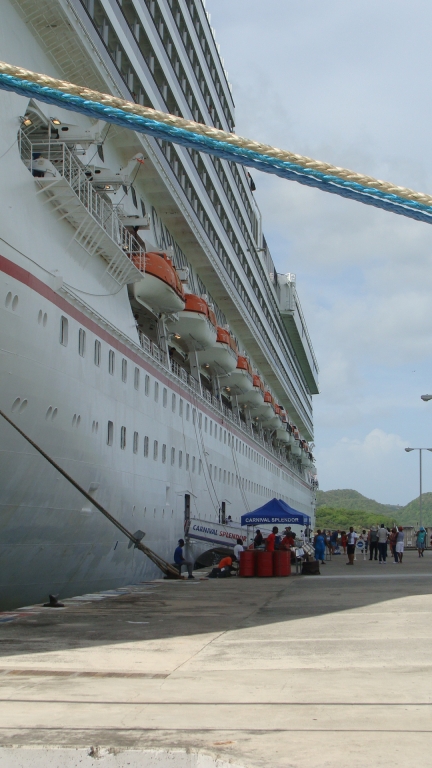 Carnival Splendor docked in St.John's, Antigua