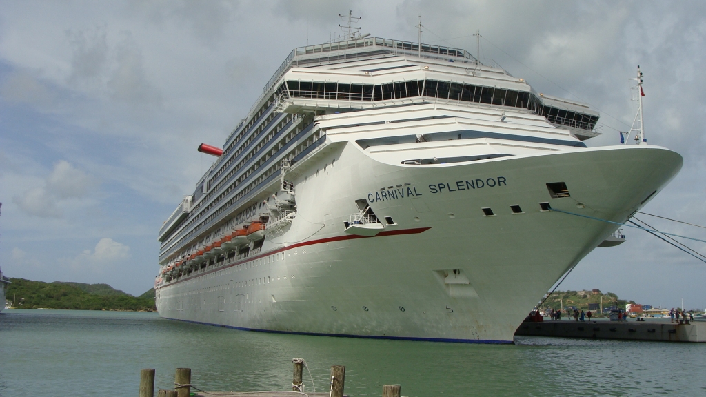 Carnival Splendor docked in St.John's, Antigua