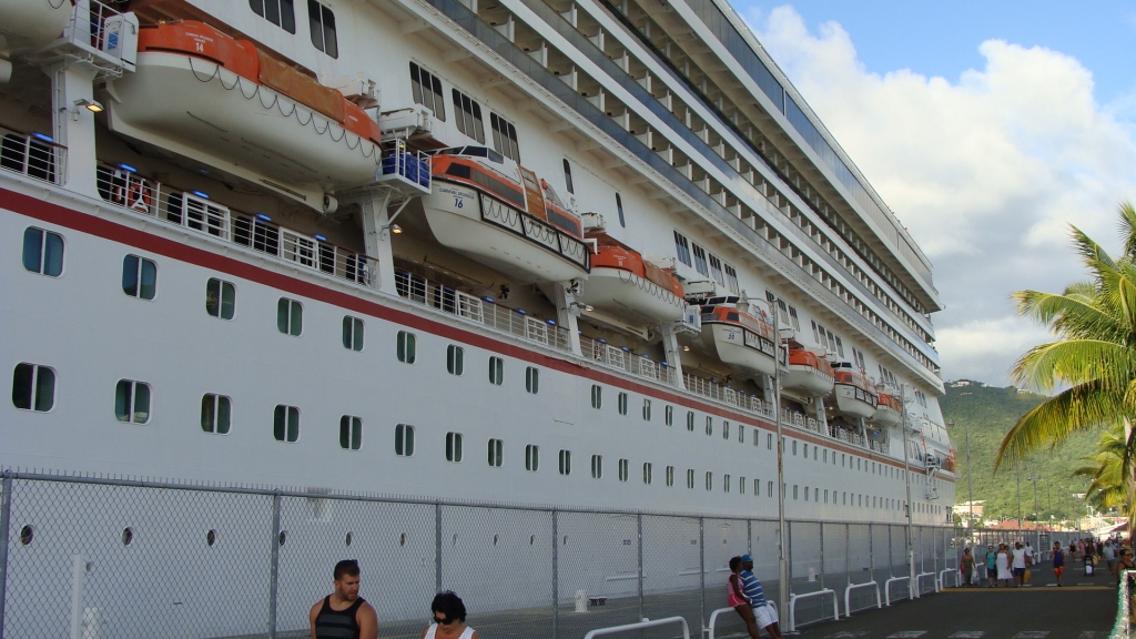 Carnival Splendor docked in St.Thomas