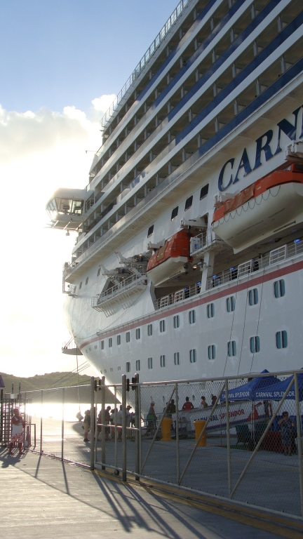 Carnival Splendor docked in St.Thomas