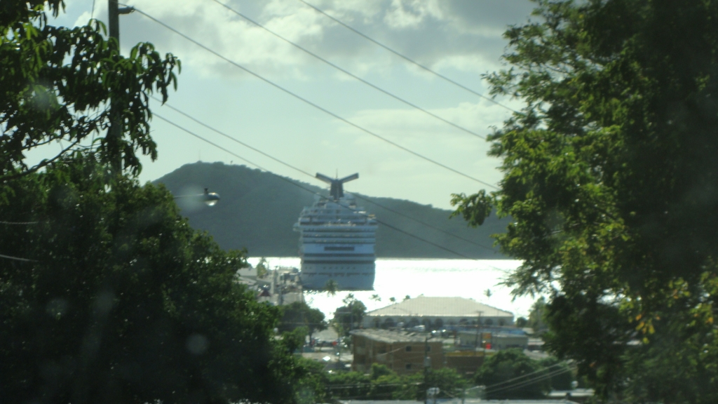 Carnival Splendor in the distance