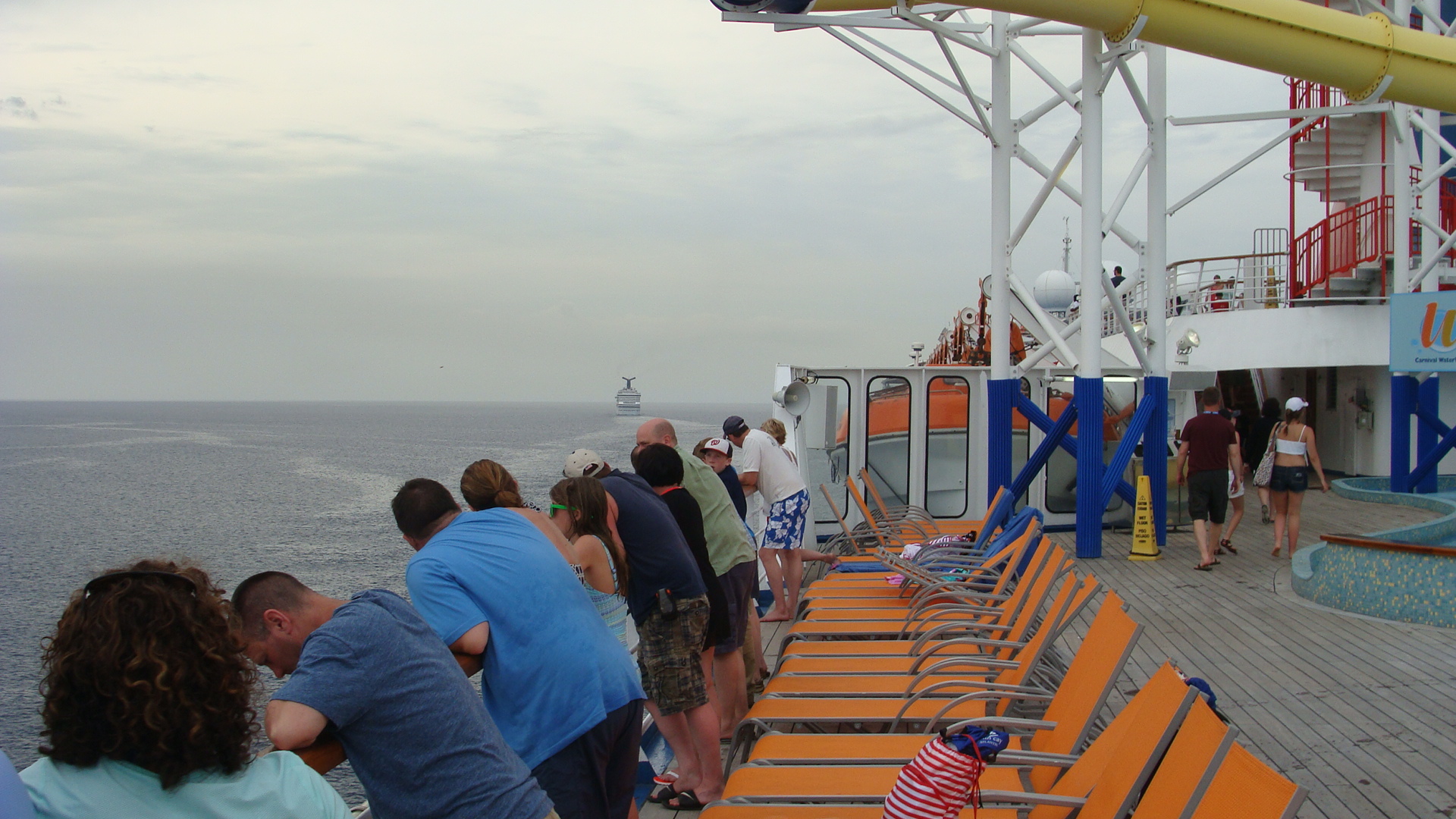 Carnival Victory off the port bow