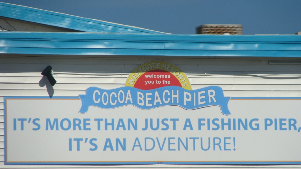 Cocoa Beach Pier sign