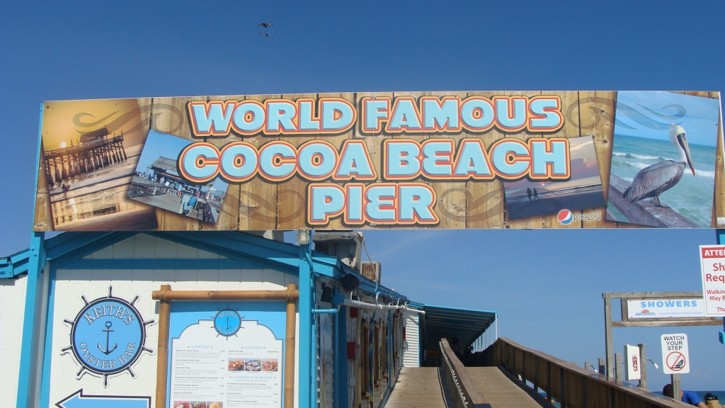 Cocoa Beach Pier sign