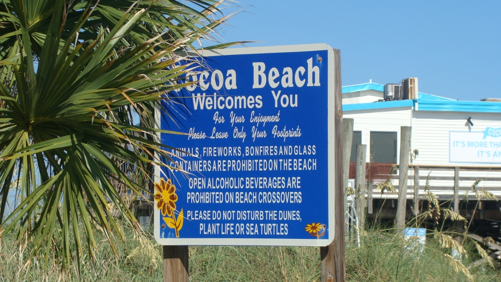 Cocoa Beach sign