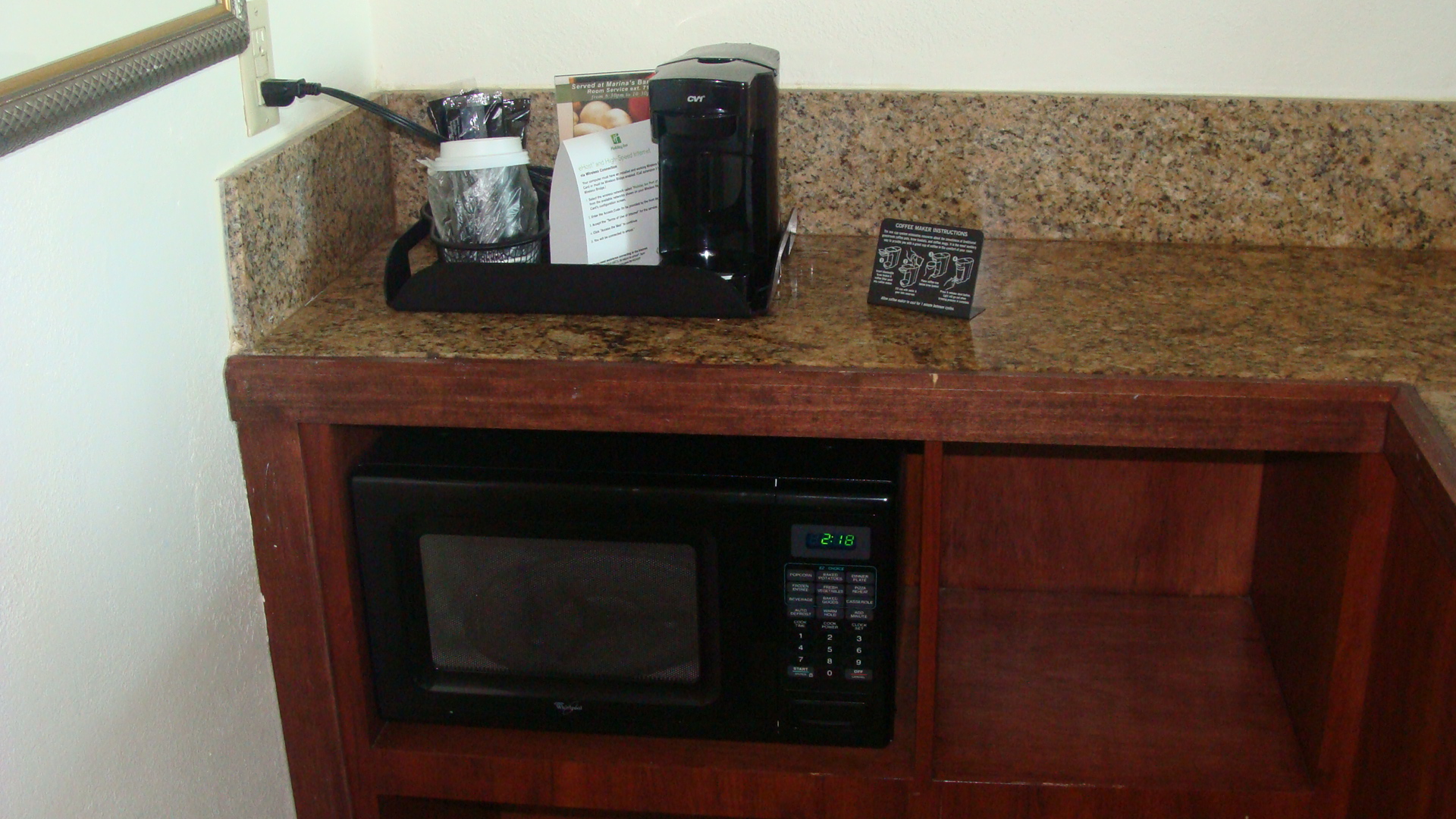 Coffee maker and microwave