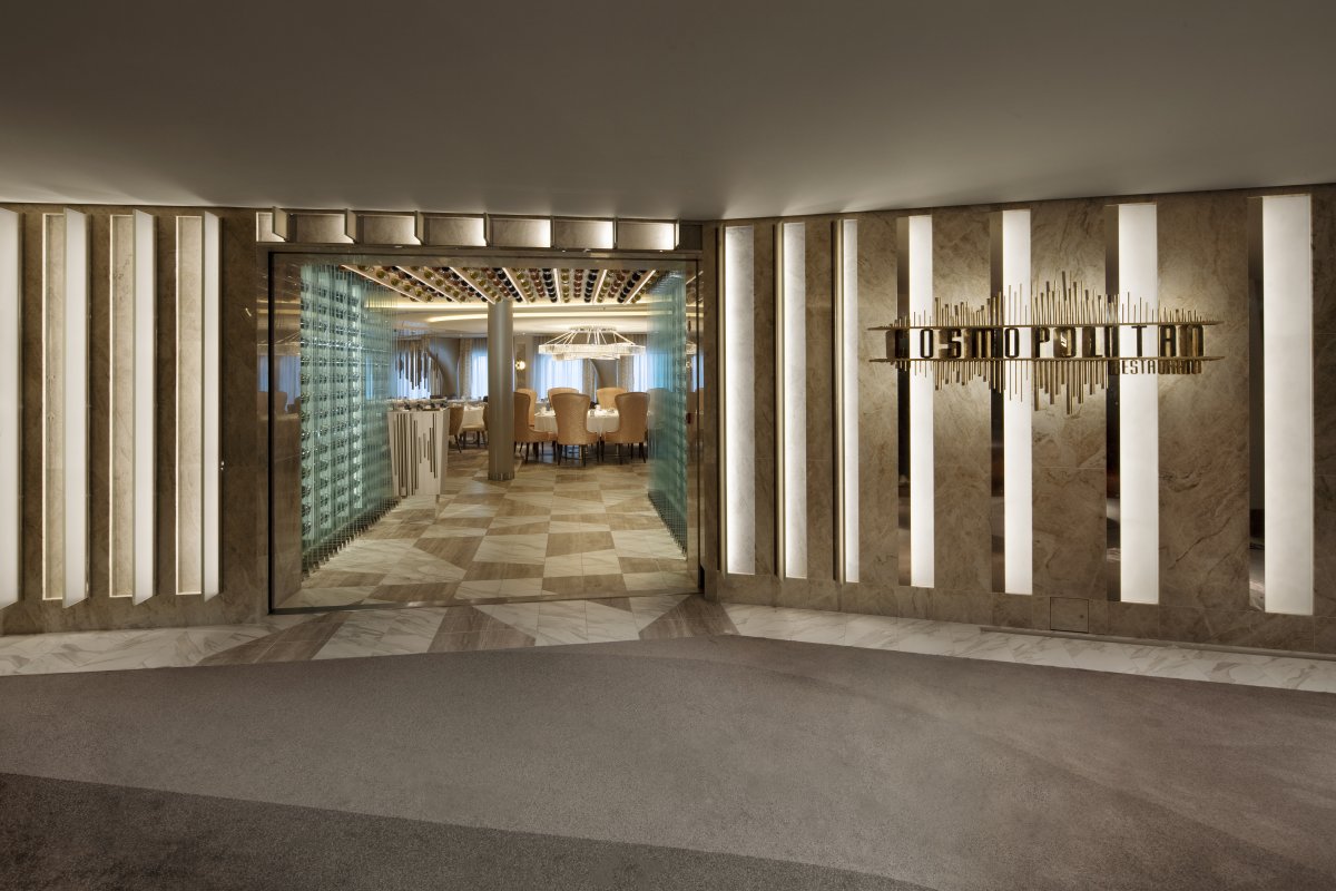 Cosmopolitan Restaurant Entrance aboard Celebrity Edge