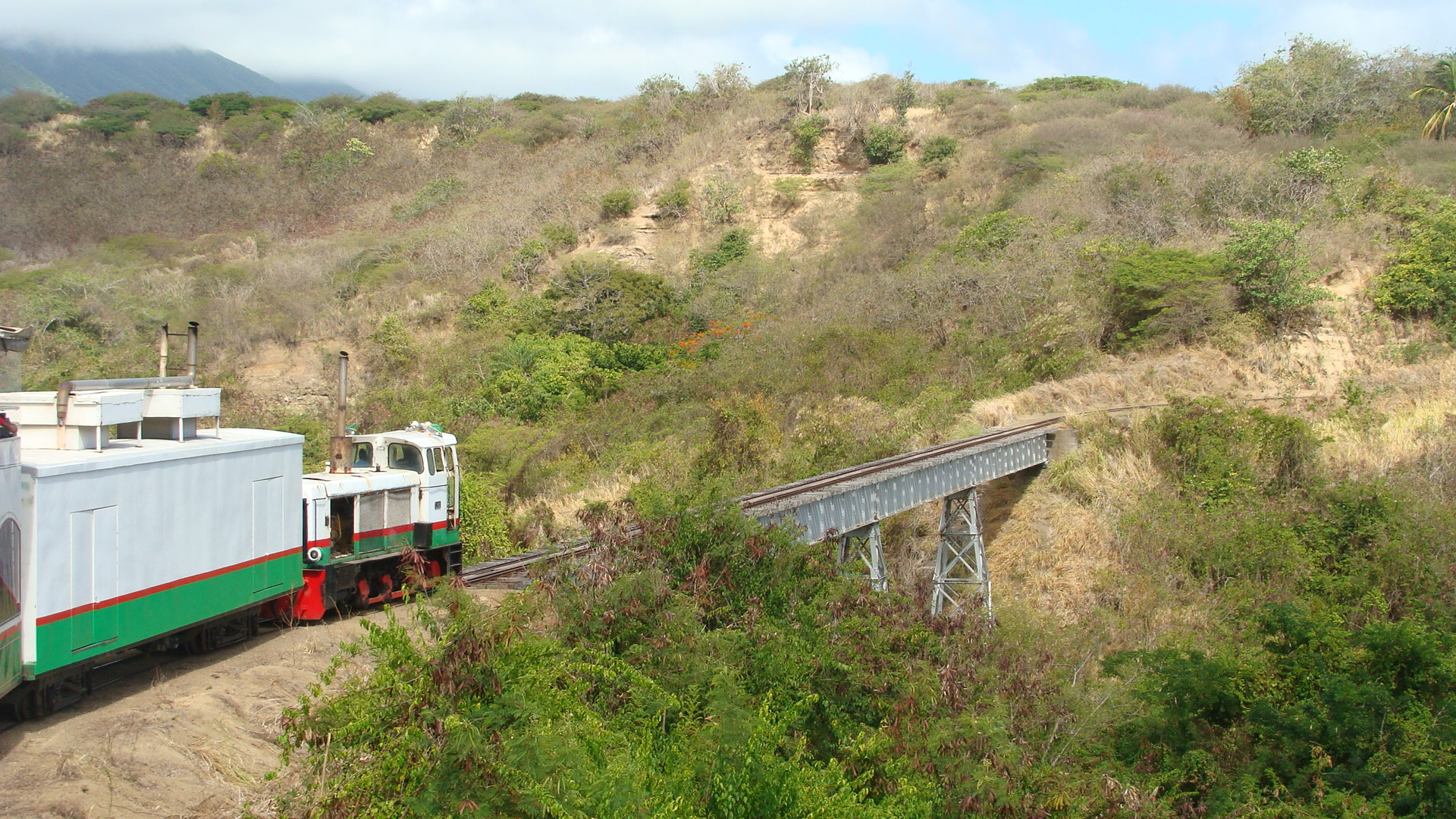 Crossing the second trestle