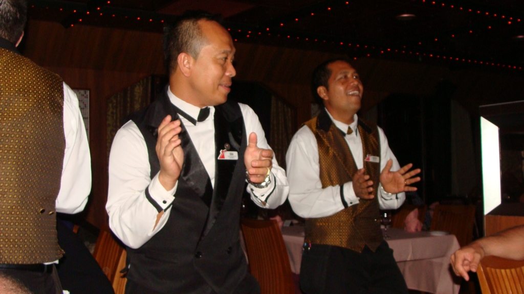 Dancing waiters