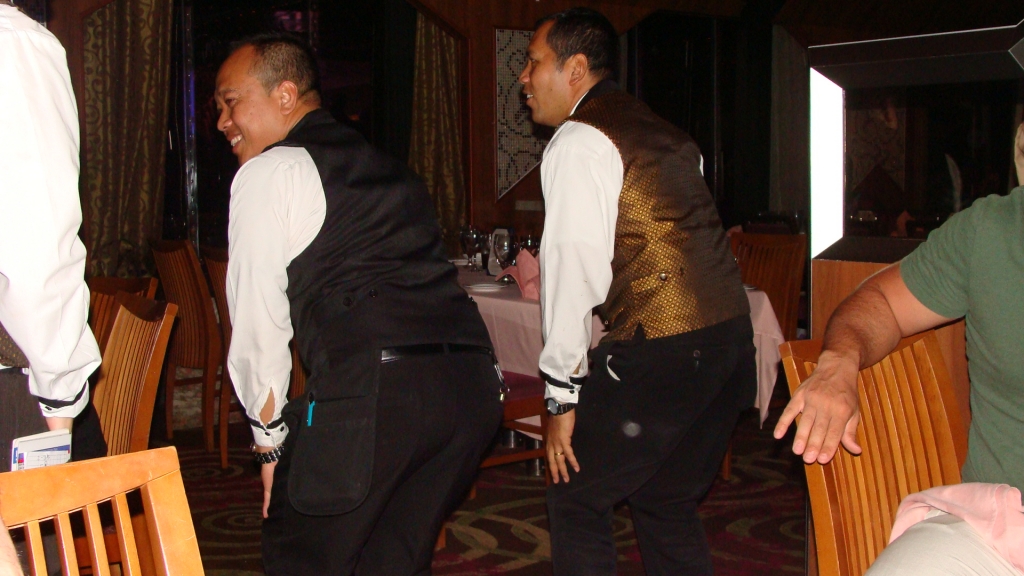 Dancing waiters