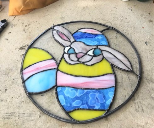 Easter bunny circle