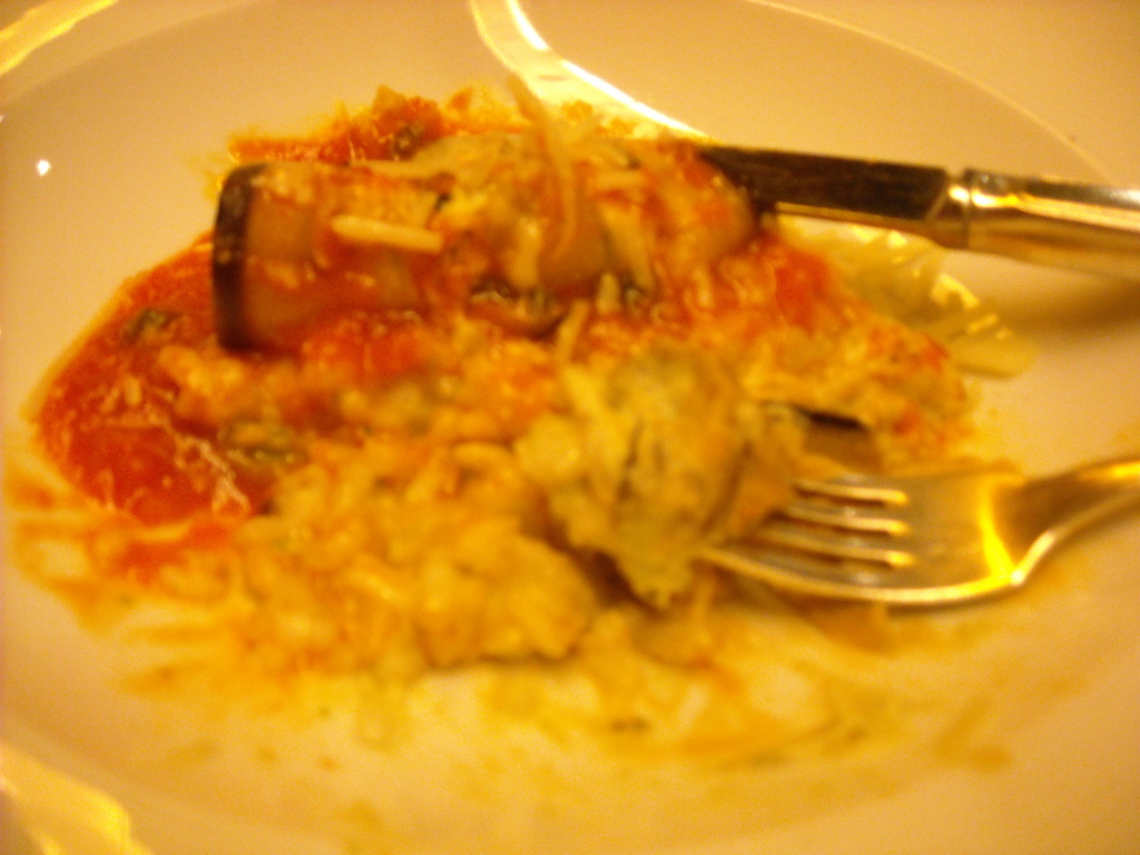 Eggplant & Risotto 1st night dinner - AMAZING