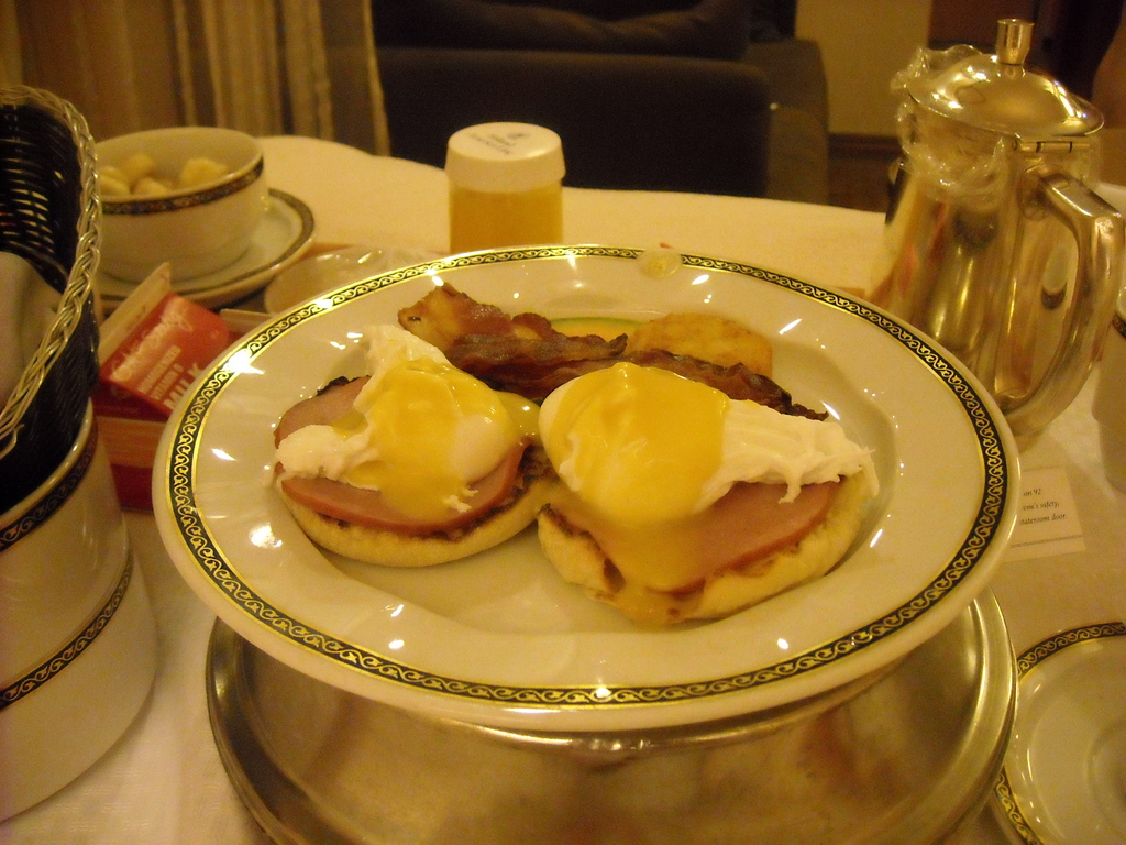 Eggs Benedict - Room service breakfast!!!!