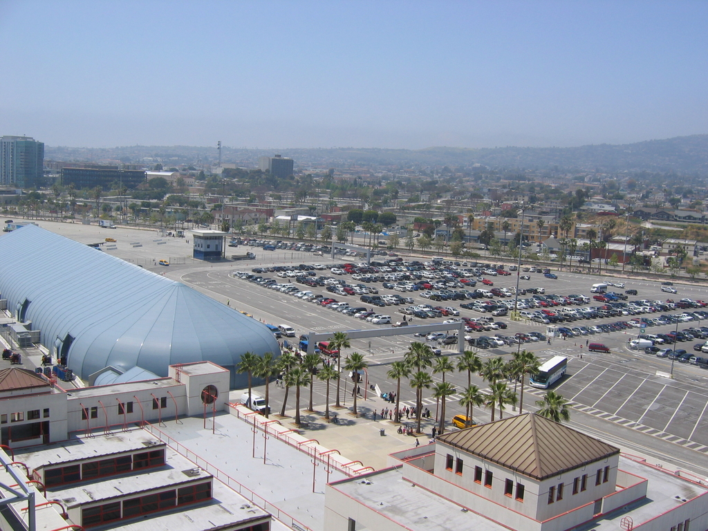 Embarkation at San Pedro note Large Tent for baggage