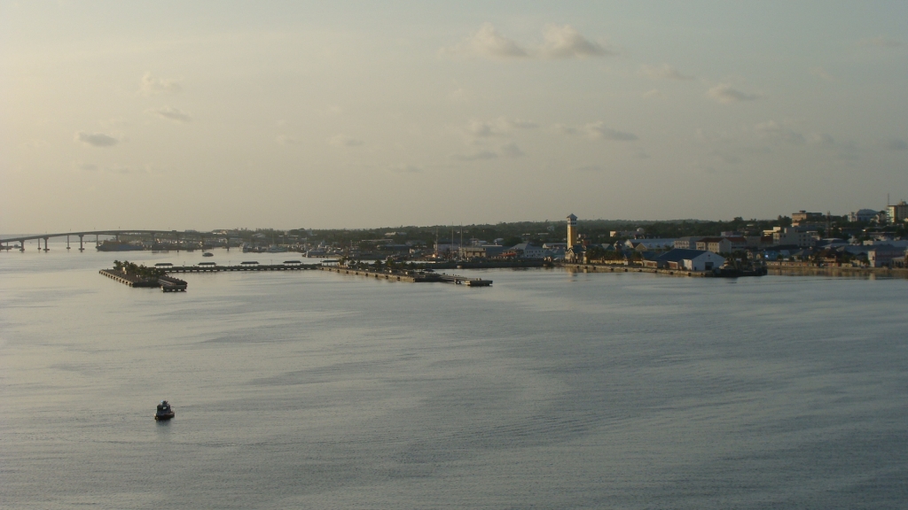 Entering the harbor