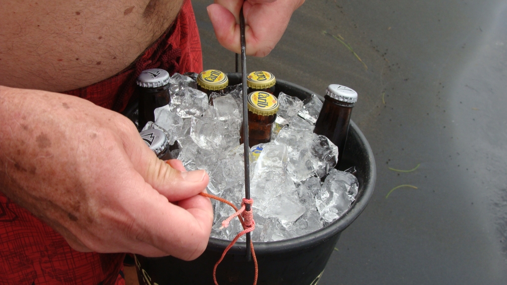 First bucket of beer