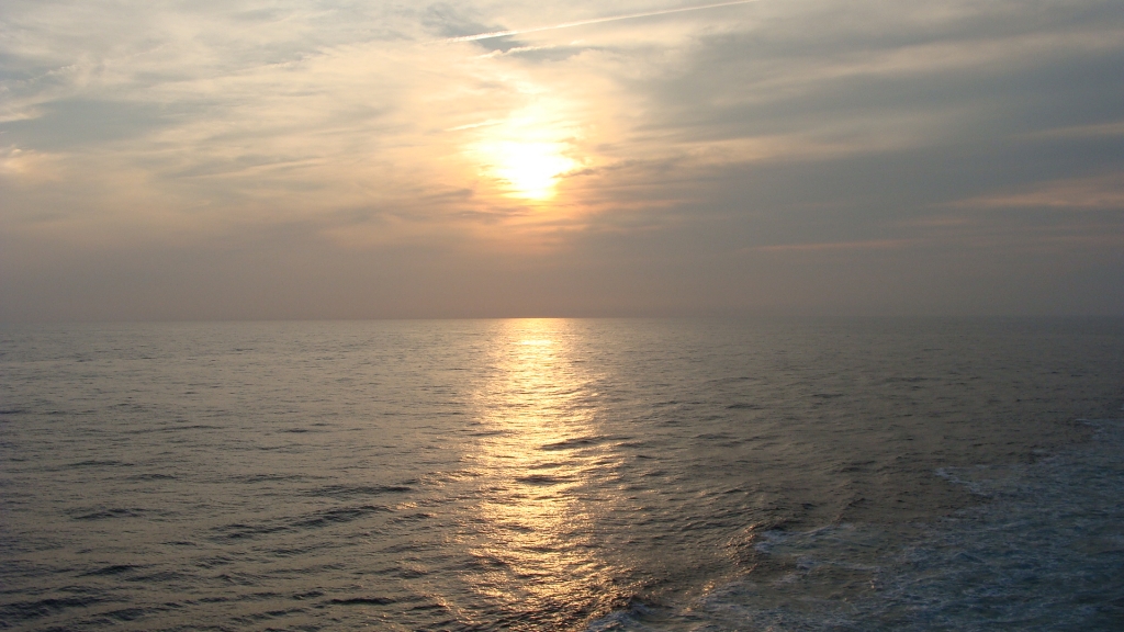 First Sunset of the Cruise