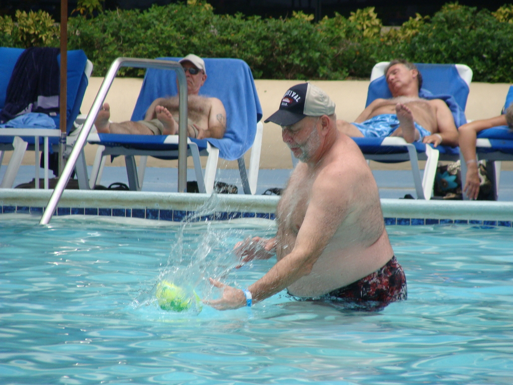 Football in the pool