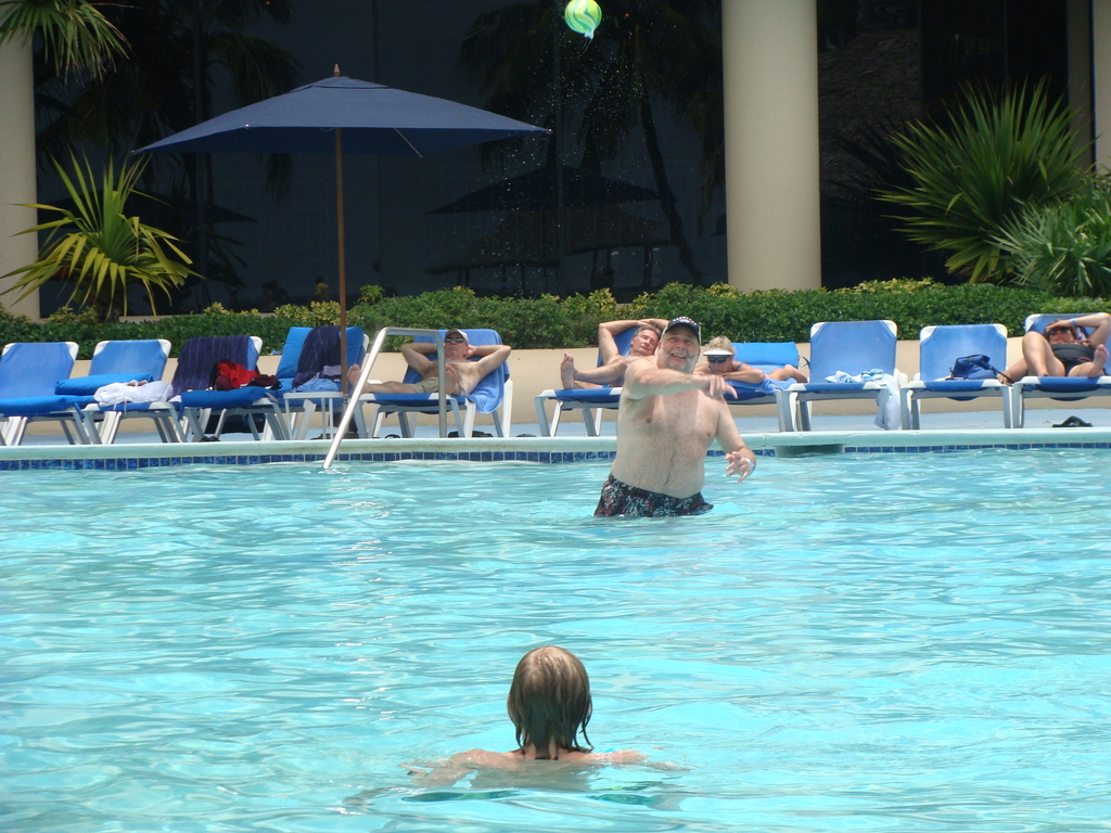 Football in the pool