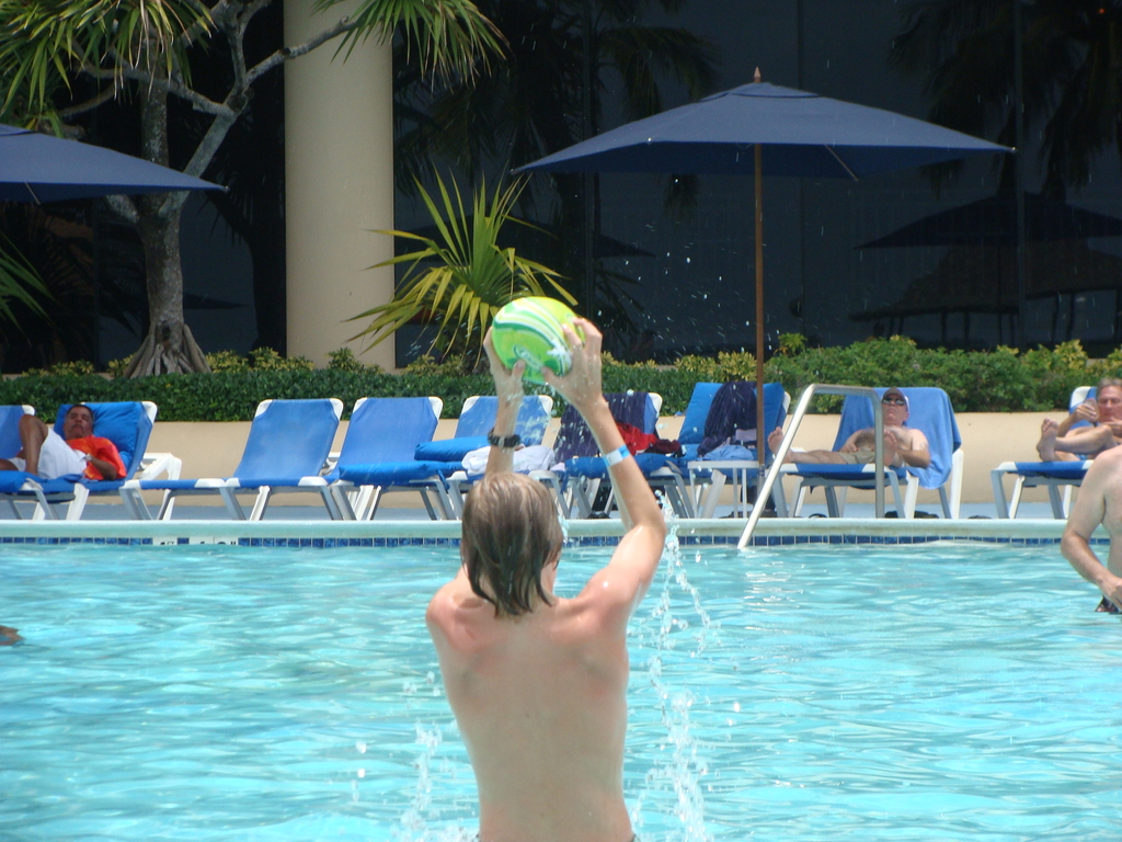 Football in the pool