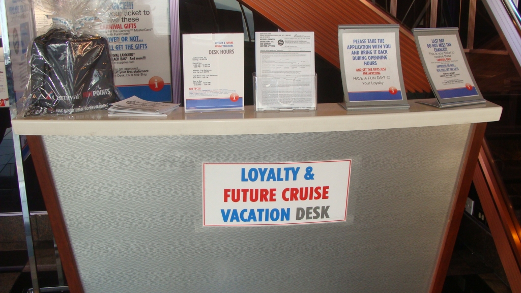 Future cruise desk