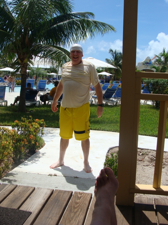 Grand Turk Cabana - Warren enjoyed his swim