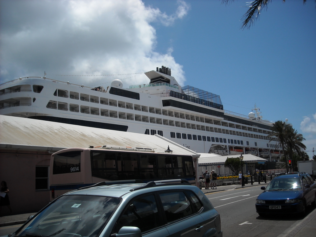 HAL Veendam docked in Hamilton