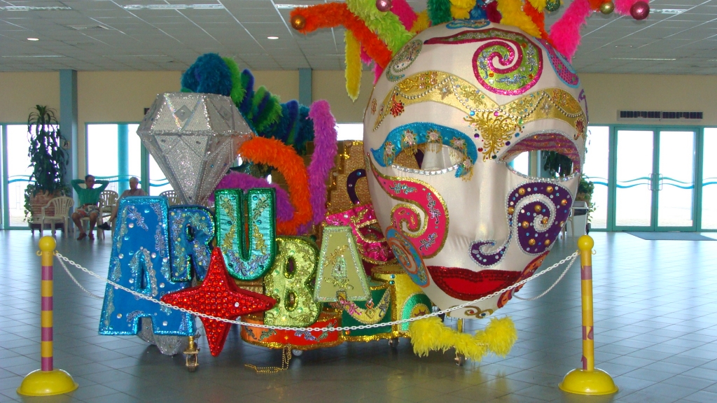 Inside the cruise terminal