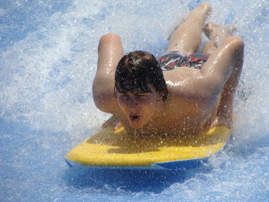 Kevin on the Flowrider