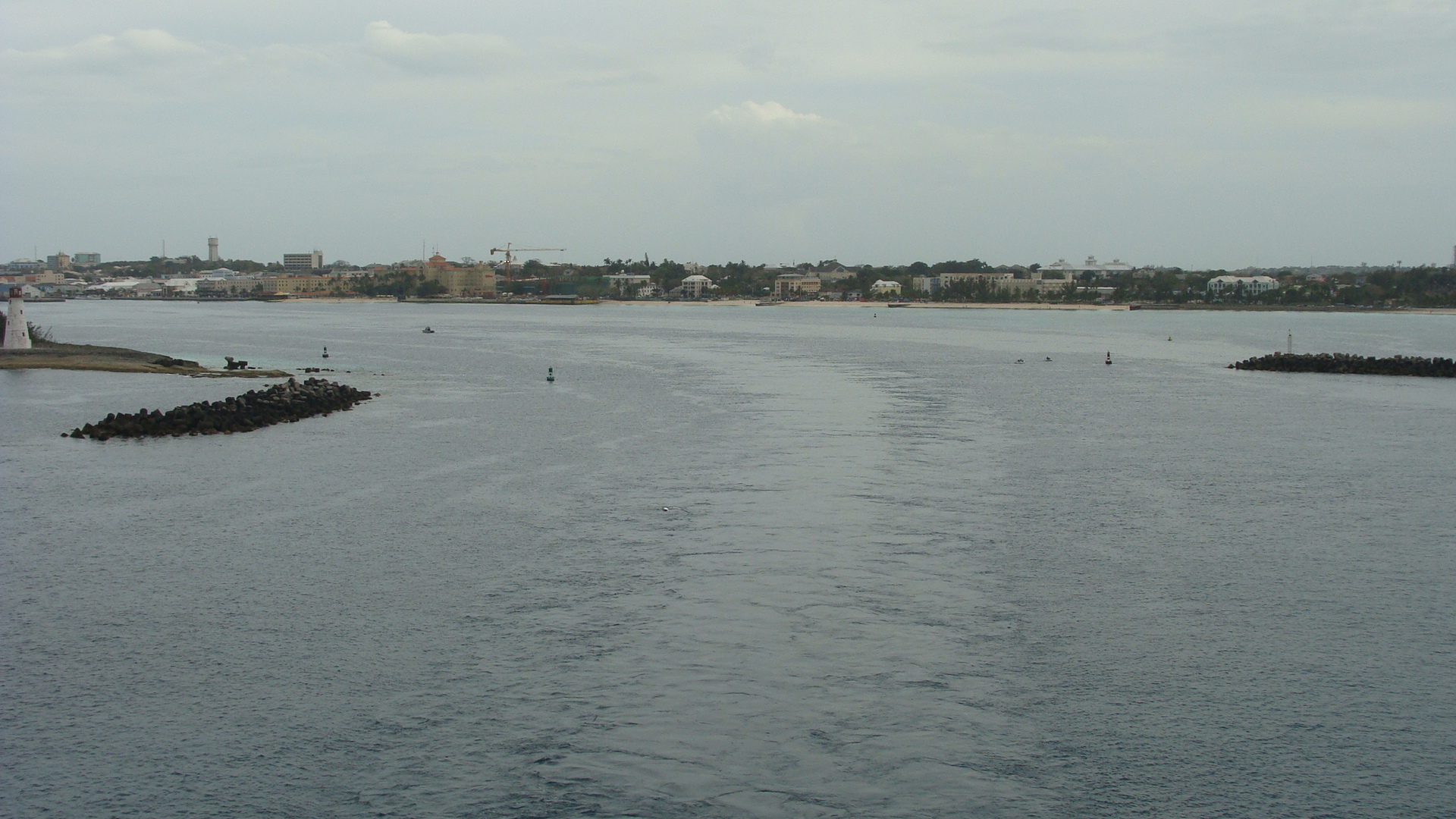 Leaving Nassau harbor