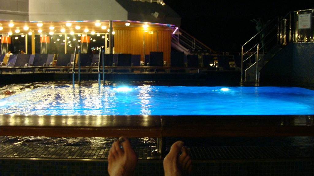 Liner Pool at night