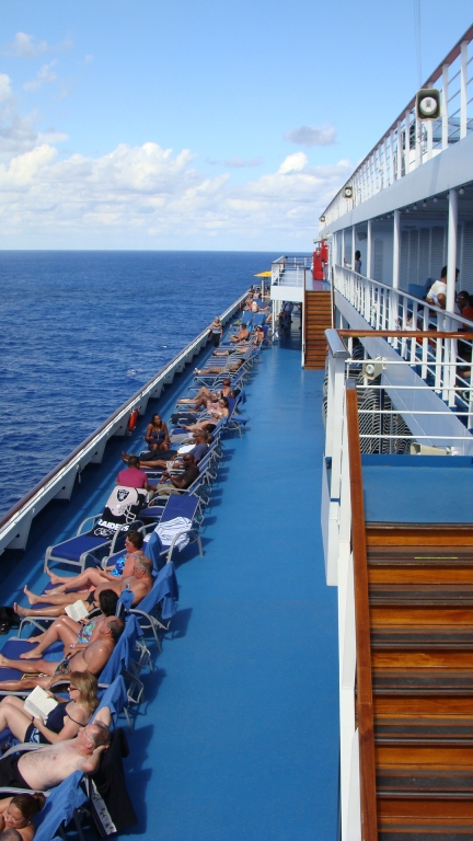 Looking aft - Deck 10 starboard side