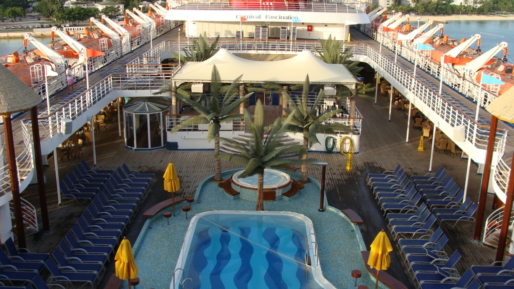 Looking aft from deck 12