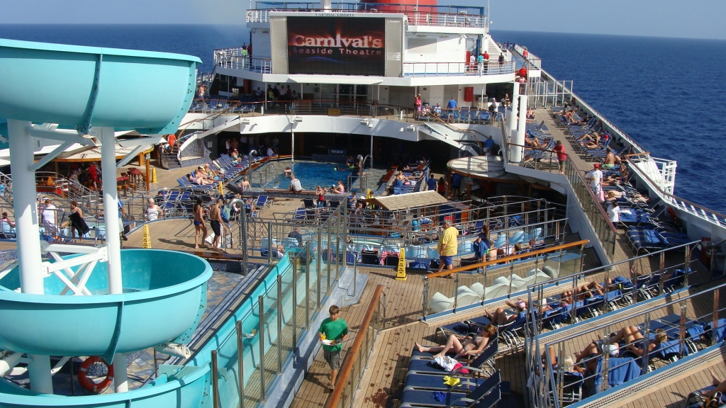 Looking aft from deck 12