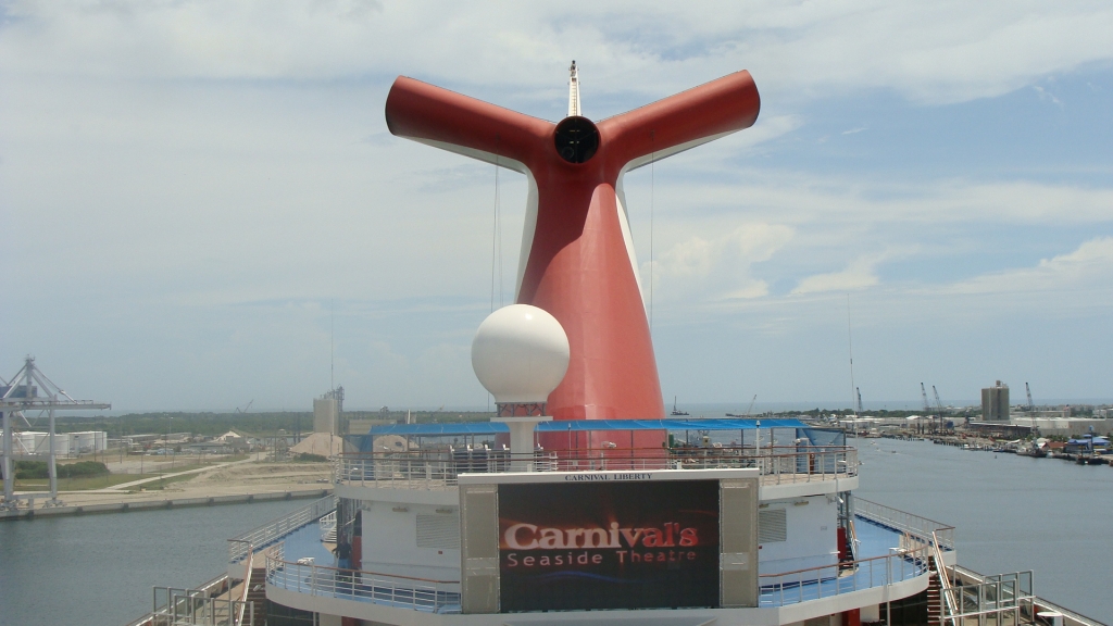 Looking aft from deck 14