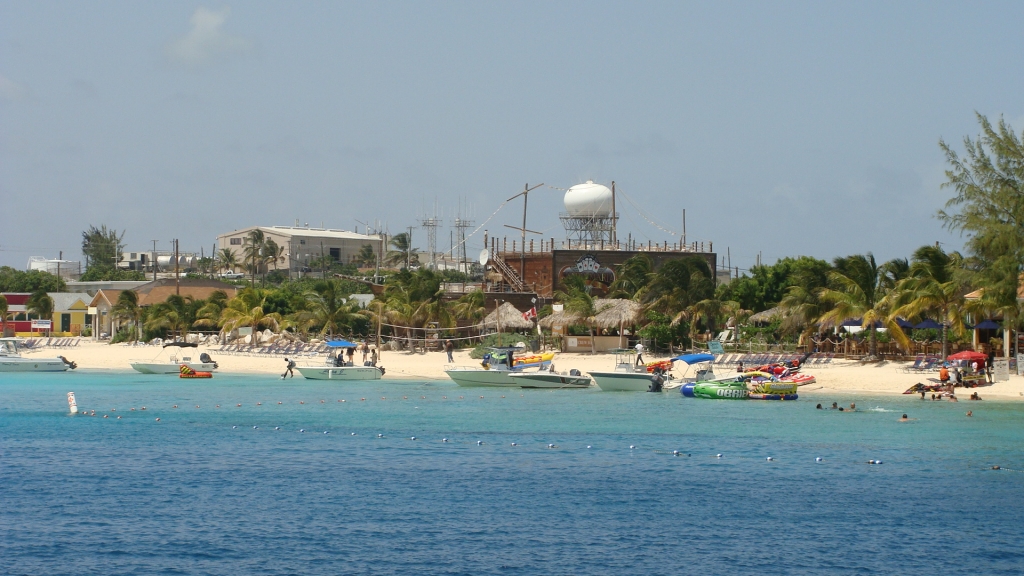 Looking down beach towards Jacks Shack