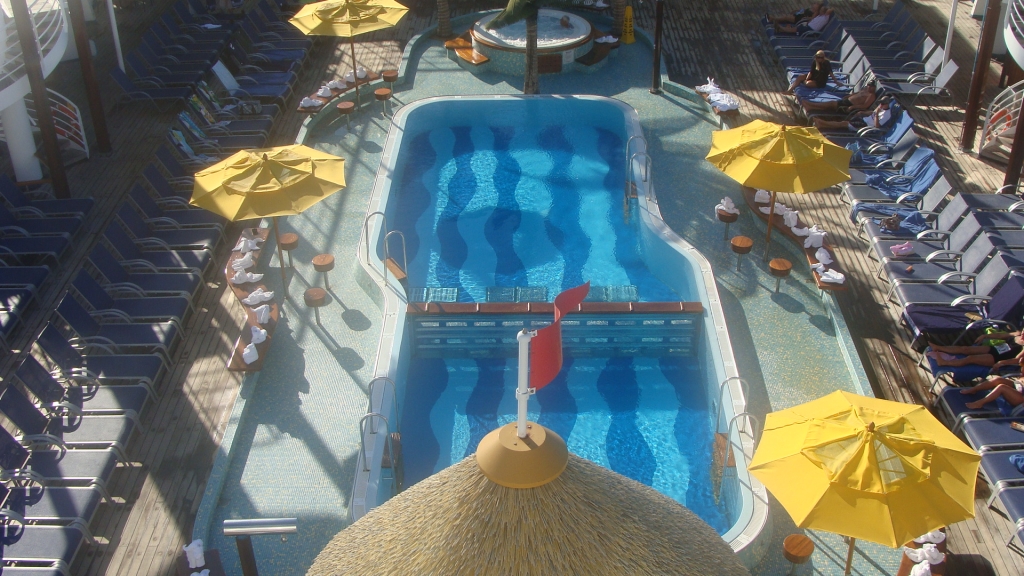 Looking down on the Lido Pool