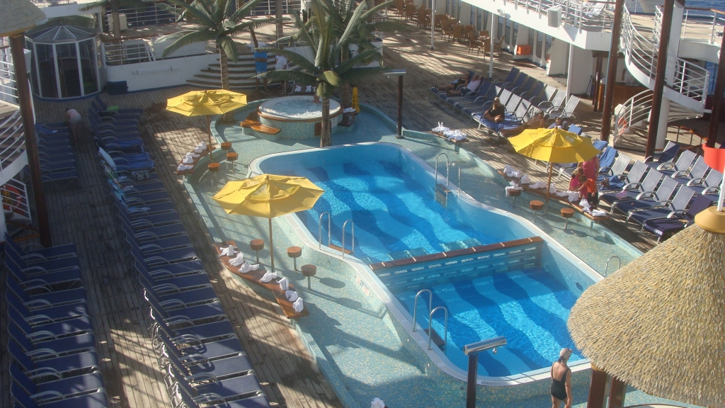 Looking down on the Lido Pool