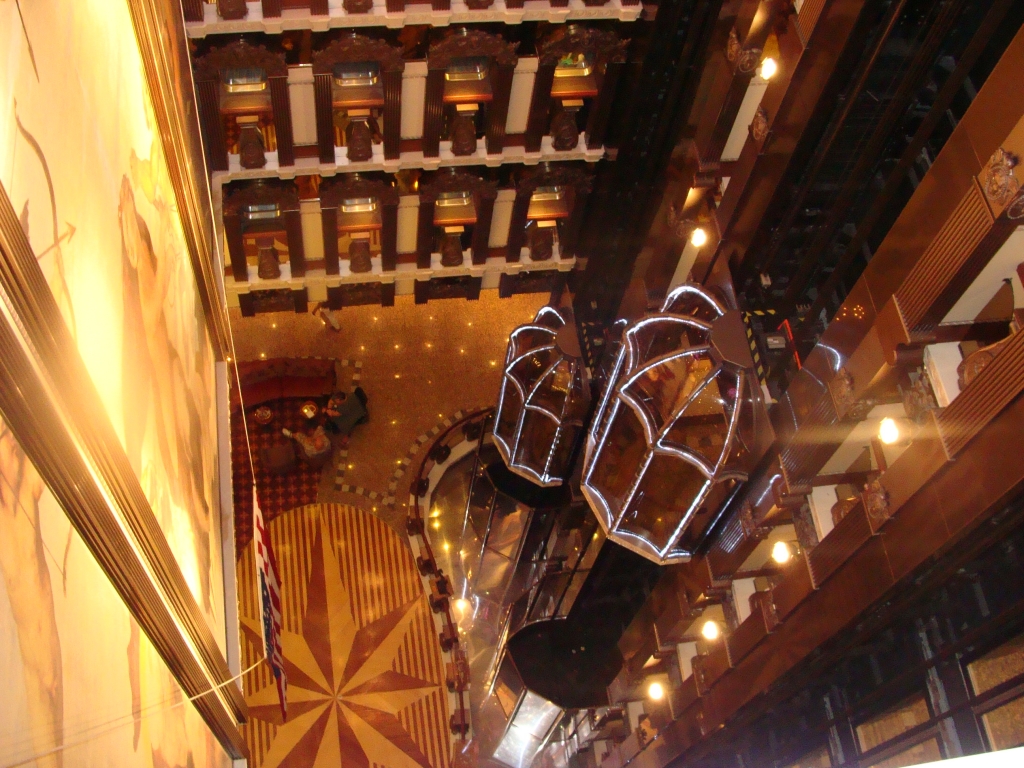 Looking down on the Renaissance Atrium